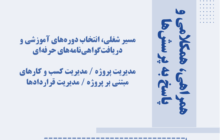 مسیر شغلی، انتخاب دوره‌های آموزشی و دریافت‌گواهی‌نامه‌های حرفه‌ای